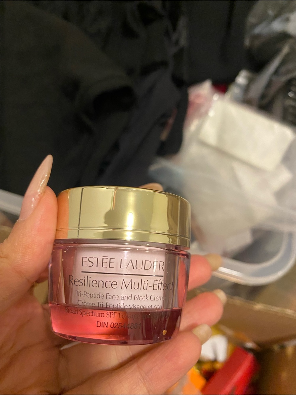 Estee Lauder Resilience Multi-Effect Face & Neck Cream - Pink with Gold Lid